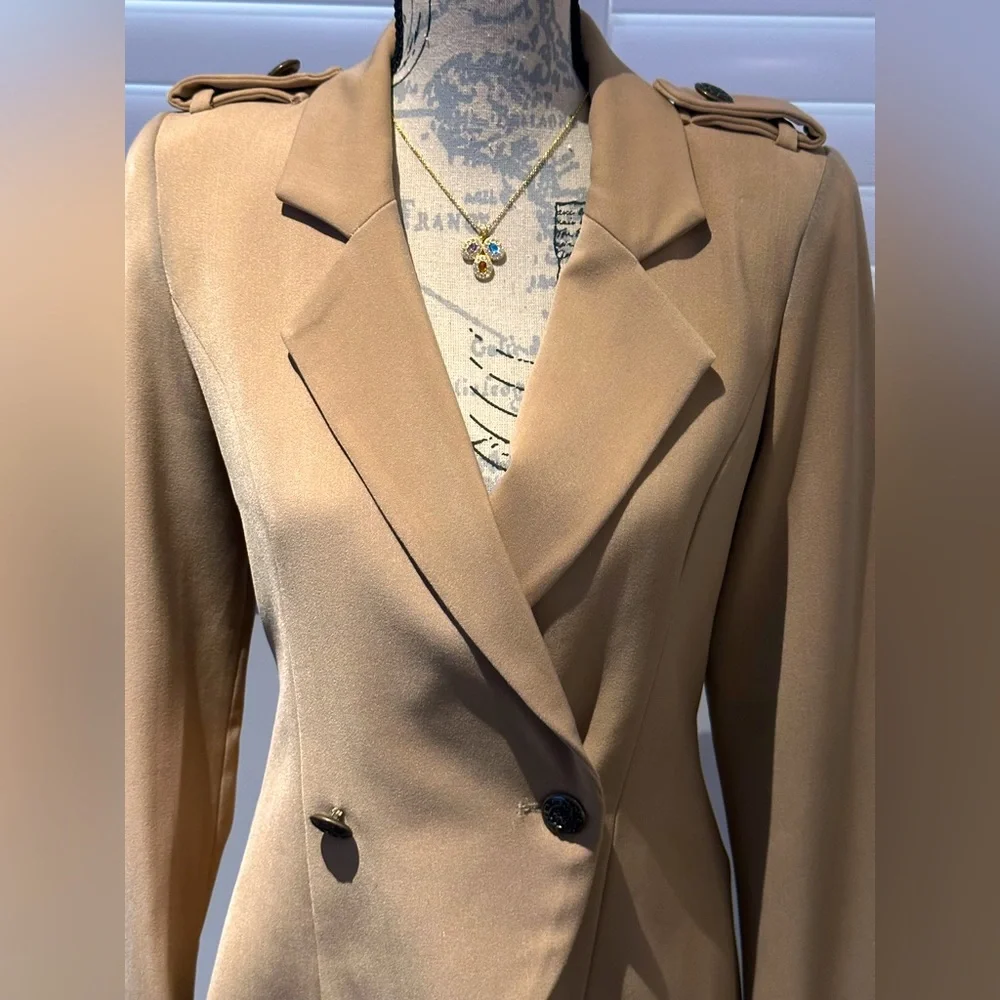 Honey & Beau Rider Tux Jacket, Camel Size 10 - Picture 10 of 14